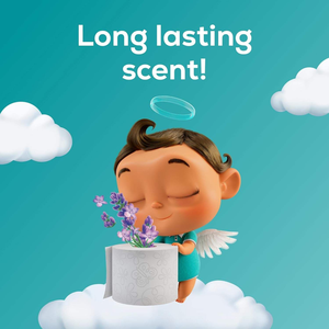 Papier toilette Angel Soft avec parfum de lavande fraîche, tube de 8 méga rouleaux = 32 rouleaux normaux, papier toilette doux et résistant - Product Image 4