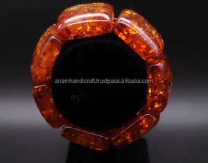 กำไลข้อมือแฟชั่นเรซินทุนงานฝีมือสำหรับผู้หญิงกำไลข้อมือสีแบรนด์จากงานฝีมือทำจากเรซินอินเดีย - Product Image 5