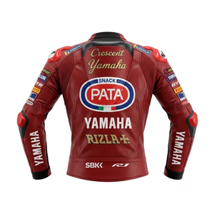 Chaqueta de Motociclismo Michael van der Mark Racing, Personalizada Ramaha, de Cuero de Canguro, con Certificación MotoCP CE, Chaqueta Profesional para Hombre - Product Image 2