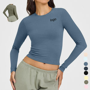 Custom Logo Lightweight Breathable Plus Size Athletic Fitness <b>Yoga</b> Top Long Sleeve Zipped <b>Jacket</b> Women Four-Way Stretch Sports - Product Image 3