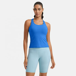 New Arrivals Custom Workout Tank <b>Top</b> <b>80</b>% Nylon 20% Spandex Quick Dry Breathable Sports Tank <b>Top</b> for Women - Product Image 2