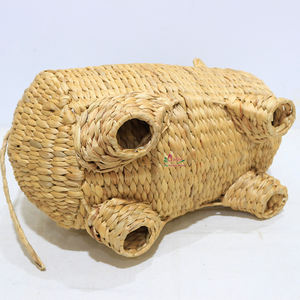 Caddy de stockage vietnamien fait à la main en fibre naturelle durable Design de tigre tissé de haute qualité Couleur de taille personnalisable pour le stockage - Product Image 3