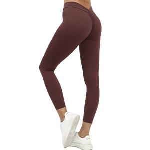 Leggings de Yoga de Cintura Alta Estilo Europeo y Americano para Mujer, Efecto Levanta Glúteos, Sensación de Segunda Piel, Pantalones Deportivos - Product Image 1