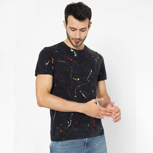 Camiseta Casual Estampada 100% Algodón para Hombre al por Mayor, Transpirable, Estilo Urbano de Verano, con Logotipo Personalizado OEM ODM, Ajuste Holgado, Manga Corta - Product Image 2