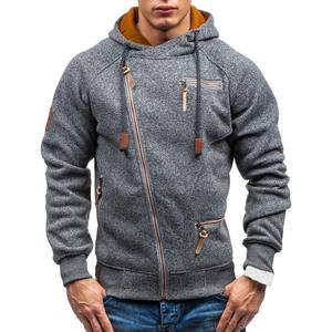 Nueva Sudadera con capucha para hombre 2021 otoño Casual sólido manga larga para Hombre Sudaderas con capucha delgada cremallera Sudadera con capucha para hombre ropa de calle con capucha - Product Image 3