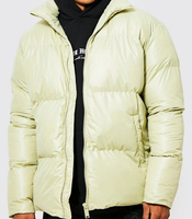 Veste matelassée haut de gamme OEM pour homme – Idéale pour l'hiver, décontractée, coupe-vent, avec fermeture éclair et poches latérales – Manteau pour homme