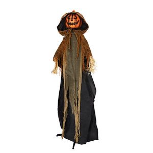 Animatronic di Zucca Fantasma a Grandezza Naturale da 1,77 m per Esterni, con Suoni Spaventosi e Attivazione Sonora, Decorazioni per Feste di Halloween - Product Image 1