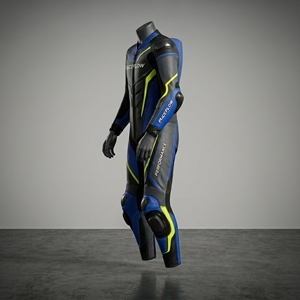 Combinaison de course moto professionnelle en cuir intégral avec protection CE, équipement respirant pour motards, idéale pour la course sur route et sur circuit - Product Image 3