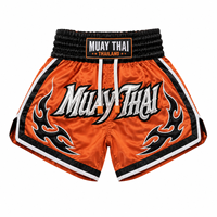 Shorts de boxe pour hommes légers 100% polyester, écologiques, à taille élastique, séchage rapide et respirants pour l'entraînement de Muay Thai