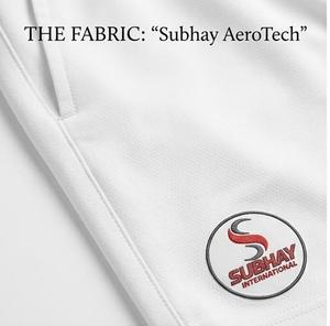 กางเกงขาสั้นผู้ชายสีขาว Subhay International รุ่นเอวผูกเชือก ปักโลโก้ สวมใส่สบาย ระบายอากาศได้ดี เหมาะสำหรับเล่นกีฬา เอวกลาง - Product Image 3