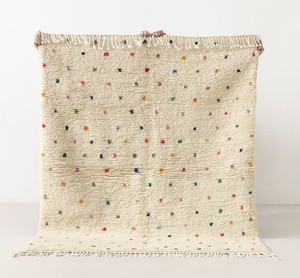Tapis tribal marocain Beni Ourain 100% laine, tissé à la main, noué à la main, abstrait, adapté aux animaux domestiques - Product Image 2