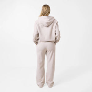 Conjunto Deportivo de Sudadera con Capucha y Pantalones Largos para Mujer, Estilo Casual de Invierno, Lavado Ácido, 100% Algodón, Cortavientos y Transpirable - Product Image 4