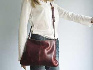 Sac fourre-tout de voyage grande capacité en cuir véritable pour femme avec double bandoulière et poignée LTB-0265 - Product Image 2