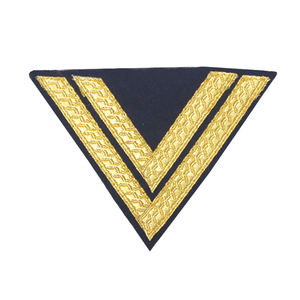 Chevrons d'uniforme en tissu satiné faits à la main, personnalisés, sans sangle, haute qualité, vente chaude, service OEM, prix de gros - Groupe NANBA - Product Image 1
