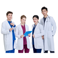 Blouse de laboratoire moderne en toile personnalisable avec logo, pour médecins, pharmaciens, dentistes, hommes/femmes/unisexe, hôpital