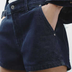 Camisa de Mezclilla Suave con Estampado a Cuadros, Corte Regular, Estilo Casual Vintage para Mujer, Ropa de Calle Transpirable para Primavera/Verano, Diseño Simple - Product Image 4