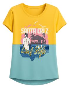 เสื้อยืดผู้หญิงผ้าฝ้าย 100% พิมพ์ลาย น้ำหนักผ้า 180 กรัม แห้งเร็วและกันยับ ออกแบบโลโก้ส่วนตัวได้ - Product Image 1