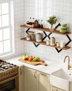 Juego de 2 Estantes Flotantes Modernos para Pared, para Sala de Estar, Dormitorio, Cocina, Oficina, Estudio, Decoración del Hogar, Almacenamiento - Product Image 2