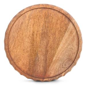 ถาดไม้มะม่วงทรงกลม ของตกแต่งโต๊ะไม้สุดหรู ถาดเสิร์ฟสไตล์บ้านไร่ ถาดไม้สไตล์โมเดิร์นมินิมอล ถาดไม้เนื้อแข็ง - Product Image 6