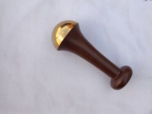 Craft Emporium Exports Double Dome Kansa Wand Massage Tool Bronze Metal Caps Wooden Handle Manual-<b>wired</b> <b>Control</b> for Massage - Product Image 6