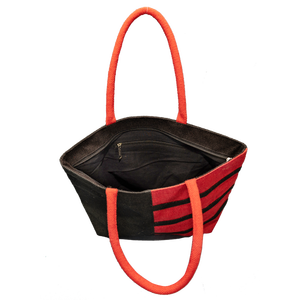 Sac à main en toile de jute design pour une mode éco-responsable et les sorties décontractées - Product Image 1