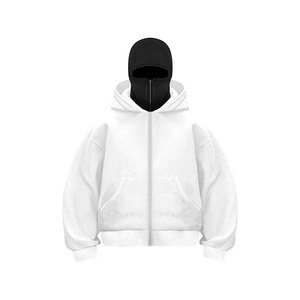 Wholesale Custom Design Men Zipper Hoodie Unisex Heavy Weight Cotton Oversized Comfortable & Breathable Solid <b>Zip</b>-<b>Up</b> Hoodie - Product Image 6