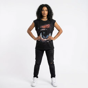 Débardeur surdimensionné personnalisé en coton lavé, tissu doux et respirant, style vintage, sans manches, coupe ample, unisexe, streetwear - Product Image 6