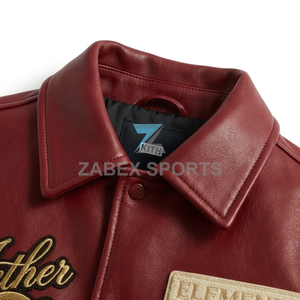 Zabex Sports Custom Eco-Friendly Windproof Winter Varsity <b>Jacket</b> <b>Men</b> Premium Streetwear Embroidered <b>Letter</b> OEM ODM Supply - Product Image 3