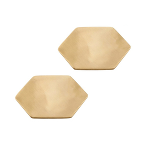 <b>Gold</b> Metal <b>Coasters</b> Set of 4 Hand Drawn Tribal Pattern <b>Gold</b> Plated Aluminum Drink <b>Coaster</b> Wholesale for Coffee Table Protection - Product Image 2