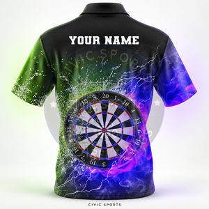 Camisetas de Boliche Transpirables de Alta Calidad, 100% Poliéster, Tejido de Poliéster/Algodón, con Transferencia Térmica, Más Vendidas - Product Image 4