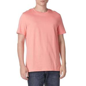 T-shirt à manches courtes pour homme, col rond, coupe classique, couleur unie, jersey tricoté décontracté, 100% coton - Product Image 2