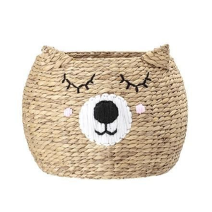 Panier de rangement en osier tissé pour enfants sur le thème animal Panier à linge en jacinthe d'eau pour la maison Rangement des vêtements - Product Image 5