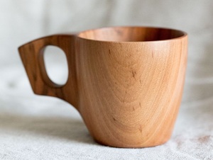 Taza de Madera Rústica Hecha a Mano, Taza de Café de Madera Maciza Natural, Vajilla Ecológica para el Hogar, Cafetería, Restaurante - Product Image 4