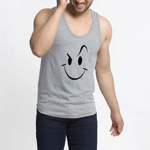 Débardeurs pour hommes personnalisés à bas prix avec logo, grande taille, coupe décontractée, uni, sans manches, pour l'entraînement, en spandex/coton - Product Image 4