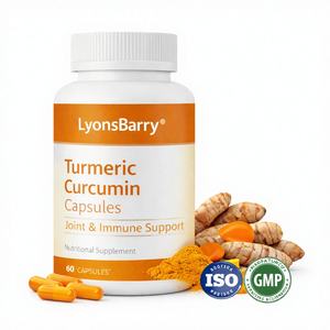 Cápsulas Veganas de Curcumina Lyonsbarry 500mg Fórmula Pura Antioxidante Apoyo Inmunológico y para las Articulaciones - Product Image 1