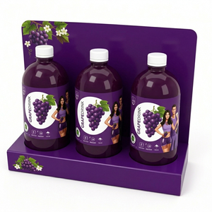 Support de promotion de boissons en PVC pour la vente au détail, présentoir publicitaire personnalisé imprimé pour la publicité au sol en supermarché - Product Image 1