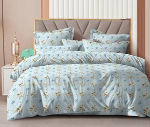 Parure de lit de luxe en microfibre 400TC, résistante à la décoloration et aux plis, comprenant drap plat et drap-housse, taille Queen, 2 pièces - Product Image 1