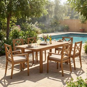 Juego de Muebles de Patio de Madera de Teca para Exteriores, Hecho en Indonesia WT5567 - Product Image 1