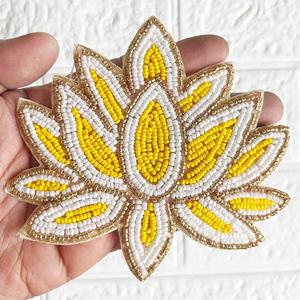 Aplique de Cereza Hecho a Mano con Cuentas, Parche de Fruta con Cuentas de Semillas, Adorno Decorativo Bordado para Ropa, Bolsos y Sombreros - Product Image 2
