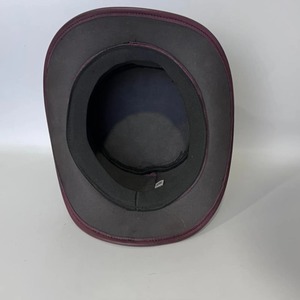 Handcrafted Style Leather Top Hat Premium Fashion <b>Accessory</b> with Structured Crown and Elegant Finish - Product Image 2
