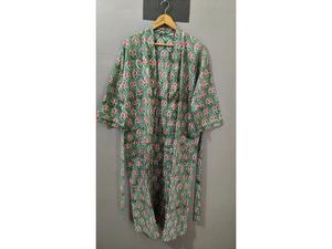 Women's Sleepwear <b>Beach</b> Cover and Lounge Wear Handmade Summer Cotton <b>Kimono</b> Indian Cotton <b>Kimono</b> Robe Dress Lightweight Bathrobe - Product Image 1