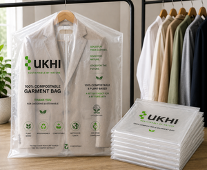 Bolsas de Lavandería al Vacío UKHI Biodegradables de PBAT, PLA y Almidón de Maíz con Sellado Térmico de 85 Micras para Empaque de Ropa en Seco - Product Image 2