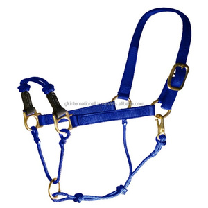 Haute qualité cheval Nylon corde tête collier cheval licou casque nez bande réglable corde licou disponible en plusieurs couleurs - Product Image 5