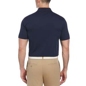 Men's Navy <b>Blue</b> Short Sleeve <b>Polo</b> <b>Shirt</b> Solid Color Knitted 100% Cotton Casual Style For Men - Product Image 5