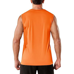Débardeur de sport vintage personnalisé pour homme en polyester tricoté léger, respirant, séchage rapide, haute performance, vêtements de sport OEM - Product Image 2