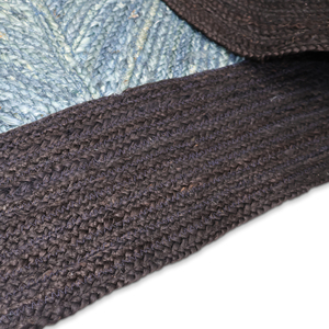 Alfombra Grande Hecha a Mano de Yute Orgánico Ecológico con Patrón Geométrico Bohemio de Pelo Corto para Hoteles y Decoración de Salas de Estar - Product Image 5