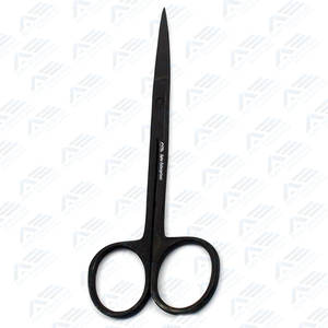 Ciseaux à iris de taille personnalisée Instrument médical manuel de haute précision à lame droite en acier inoxydable pour ophtalmique - Product Image 1