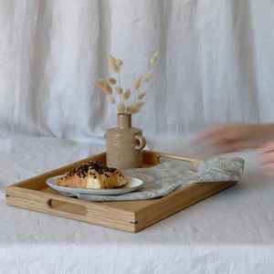 Bandeja de Madera para Servir al por Mayor, de Varios Tamaños, con Asas Recortadas, Bandeja de Almacenamiento de Madera Vintage para Decoración de Mesa y Exhibición de Alimentos - Product Image 4