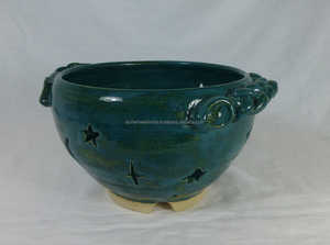 Durable Handmade Metal Colander With <b>Green</b> Finished for Easy Efficient Kitchen Drainage and Food Preparation - Product Image 5