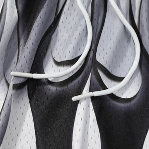 Double <b>Layer</b> Black White Custom Gym wear High Quality Mesh Shorts Cheap Price 100% Polyester Sublimation Basketball Mesh Short - Product Image 4